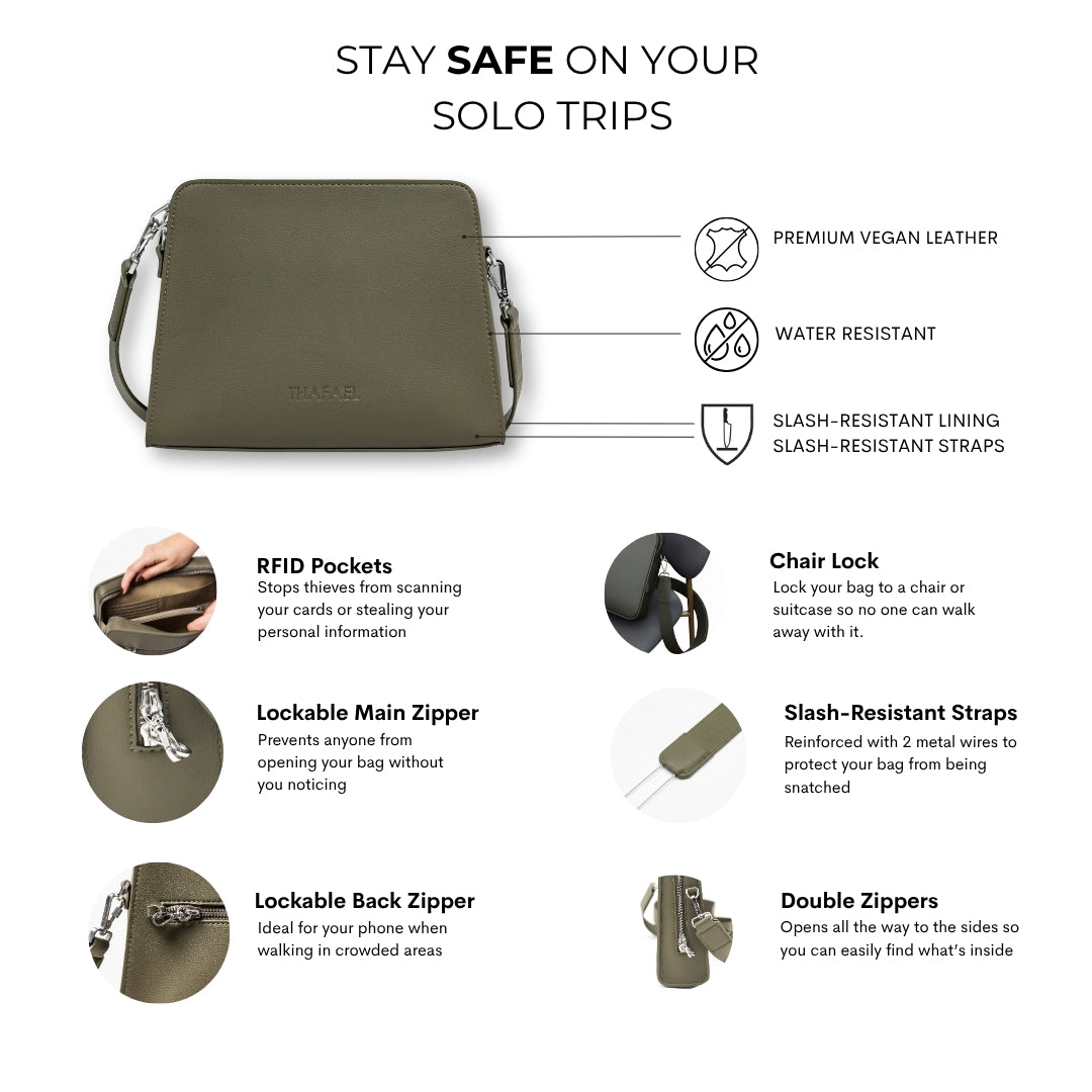 La Trotteuse Crossbody Bag - Anti-theft (NEW)