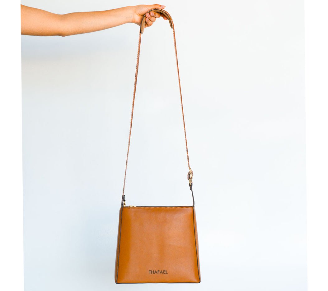 Thafael Crossbody Travel Bag – Anti - Theft, Sleek, Vegan Cactus Leather (Limited Edition) - Thafael