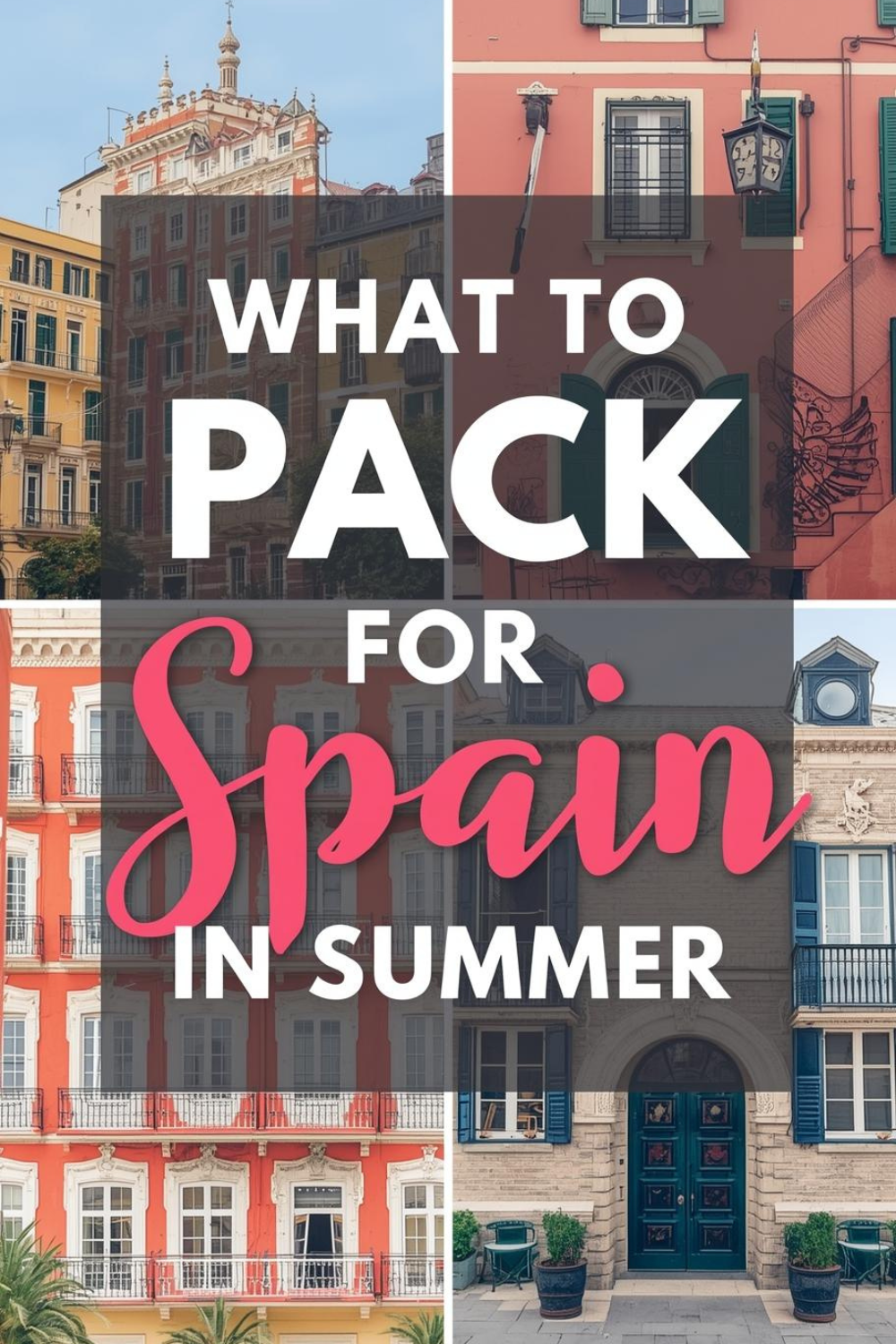 What to pack for a Summer trip to Spain: stylish, breathable and secure travel essentials for women